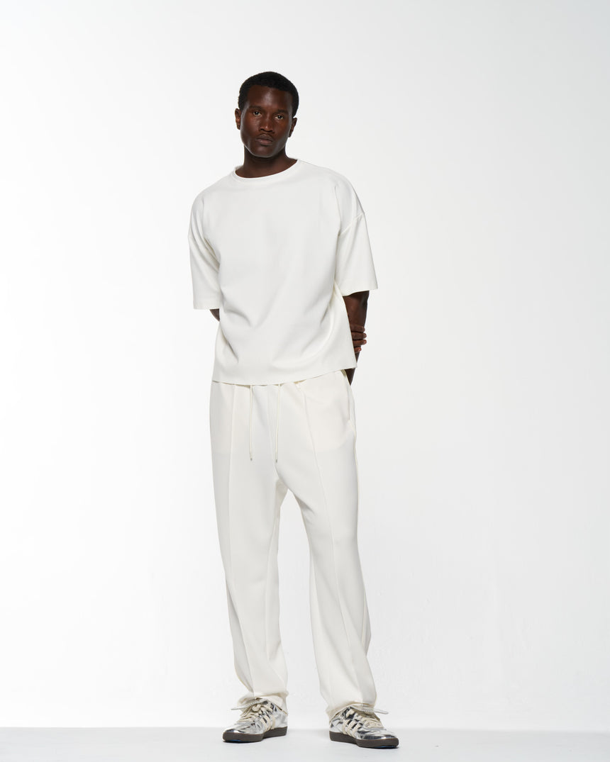 AFW Pleated Trackpant in Cream