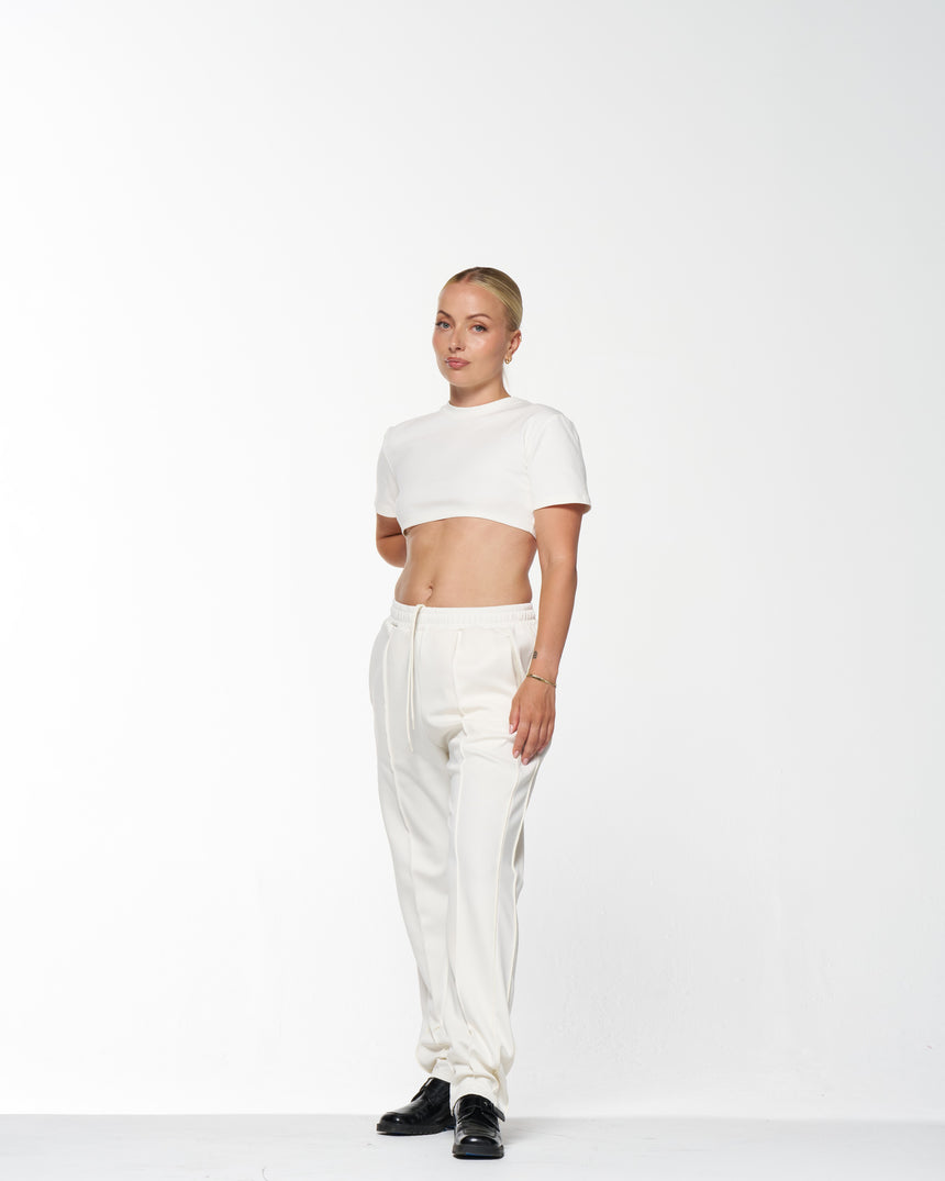 AFW Pleated Trackpant in Cream