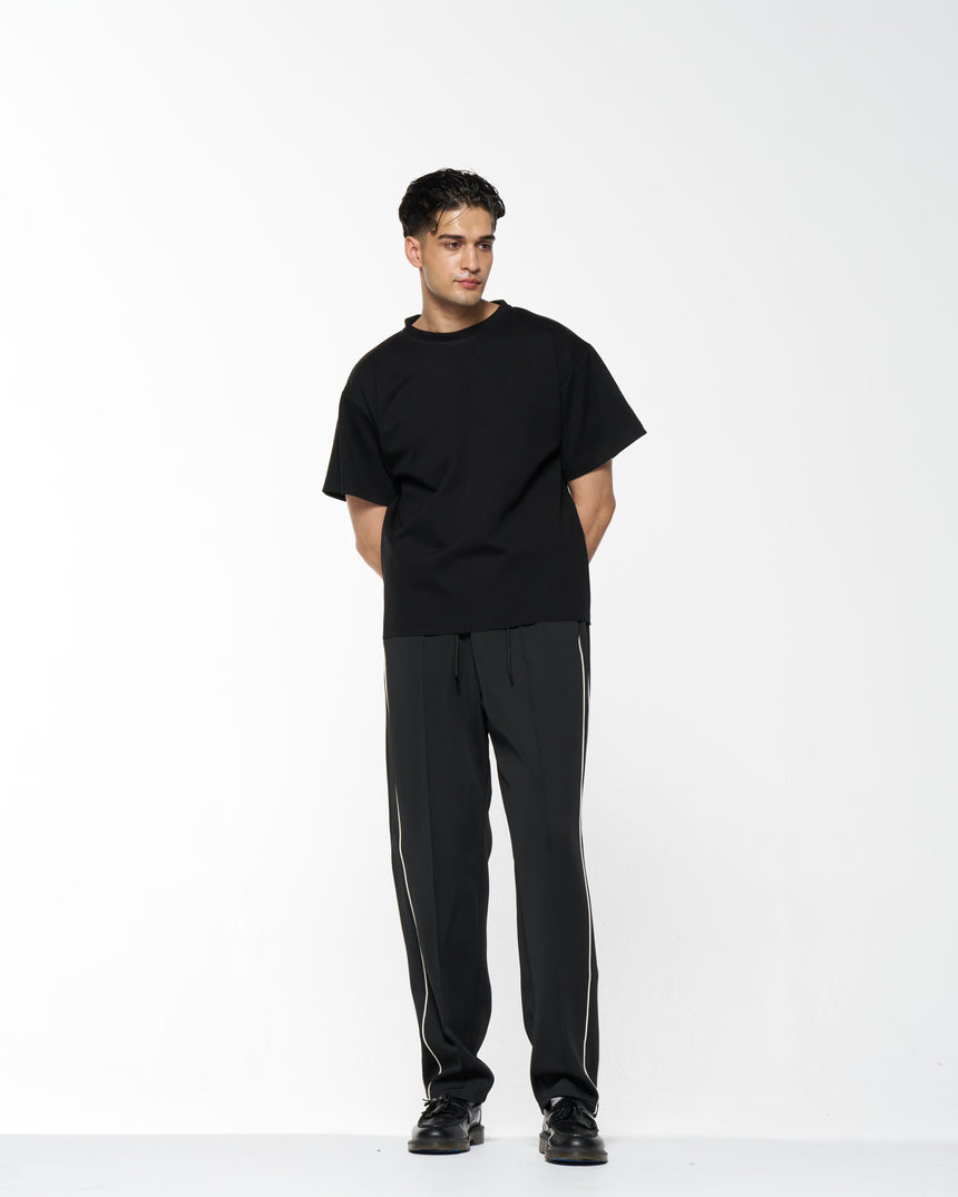 AFW Pleated Trackpant in Black